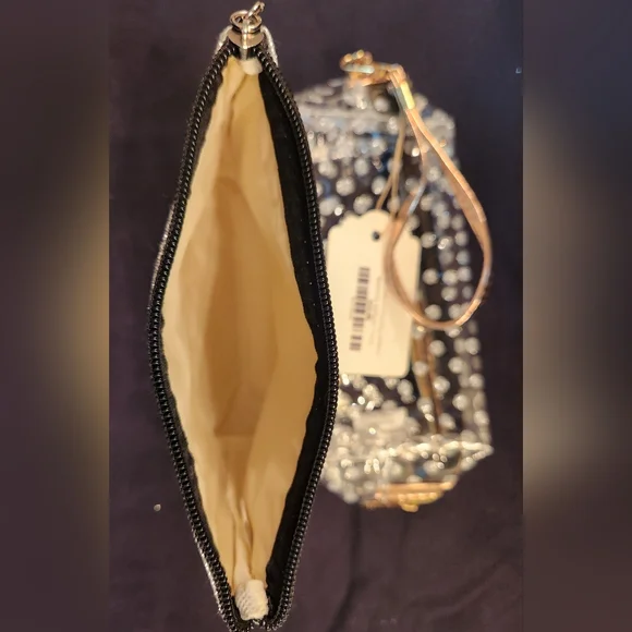 Clear/Silver Polka Dot Makeup Bag Set - Picture 11 of 11